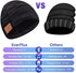 EverPlus Bluetooth Beanie for Men Bluetooth Hat, Mens Gifts, Women Beanie Hat Black