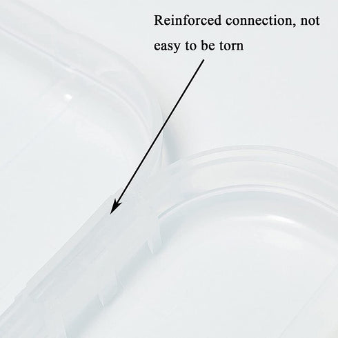 Lemical Portable Plastic Transparent File Boxes with Handle A4 Large Capacity Heavy Duty File Boxes Plastic Transparent Paper Storage Boxes Portable Documents Case Storage Boxes File Organizer Boxes
