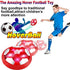 Camlinbo Kids Soccer Toys, Rechargeable Hover Soccer Ball Air Floating Soccer Valentines Gifts for Boy Girl Age 3-12 LED Light Up Toy Foam Bumper Valentines Day Indoor Outdoor Game Kid Toddler (Red)