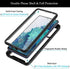 HATOSHI for Samsung Galaxy S20 FE 5G Case, Galaxy S20 FE 5G UW Case with Built in Screen Protector, Heavy Duty Protection, Crystal Clear Back, Rugged Shockproof TPU Bumper Protective Phone Cover,Black