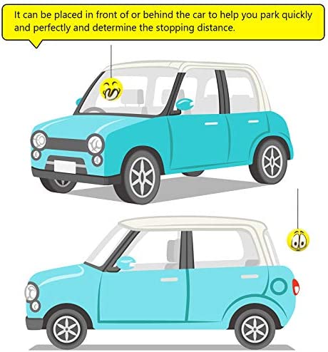 Double Garage Parking Aid Tennis Garage Ball Parking Ball Guide System Car Stop for Garage Parking Assist Ball Includes retracting Ball Sensor Assist Solution Garage Parking Indicator (6 Pieces)