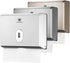 Commercial Toilet Tissue Dispenser, Paper Towel Dispenser, Wall-mounted Bathroom Tissue Dispenser Tissue Box Holder for Multifold Paper Towels, Silver