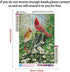 5D Full Drill Cardinals Birds Diamond Painting Kit,UNIME DIY Diamond Rhinestone Painting Kits for Adults and Children Birds and Flowers Diamond Arts Craft, 12 x 16 inch (Cardinals Diamond Painting)