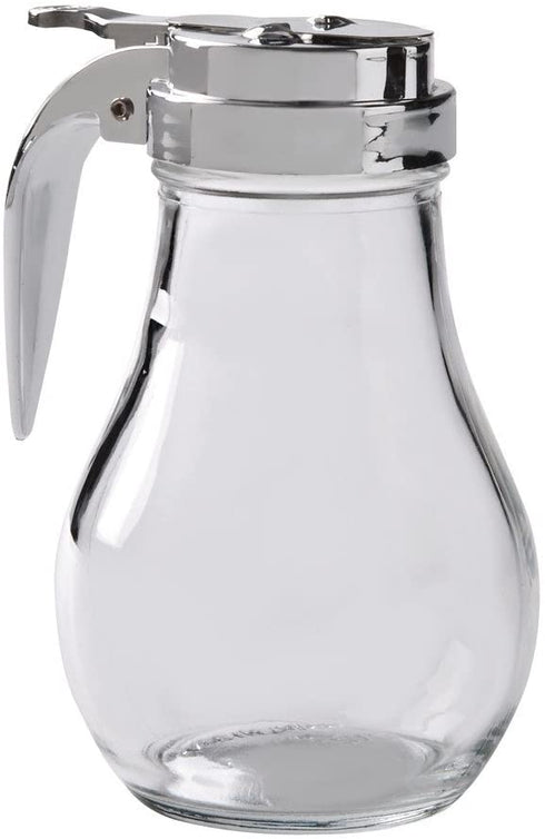Thunder Group Syrup Dispenser with Cast Zinc Top, 14-Ounce
