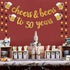 50th Birthday Decorations for Men / Women - 50th Birthday Gifts - Cheers & Beers to 50 Years Gold Glitter Banner - 50th Anniversary Decorations for Party, 50th Wedding Party Supplies for Couple