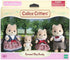 Calico Critters Caramel Dog Family, Dolls, Dollhouse Figures, Collectible Toys ,3 inches