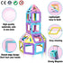 Magnetic Tiles Toys for 3 4 5 6 7 8+ Year Old Boys Girls Upgrade Macaron Castle Magnetic Blocks Building Set for Toddlers STEM Creativity/Educational Toys for Kids Age 3-6 Christmas Birthday Gifts