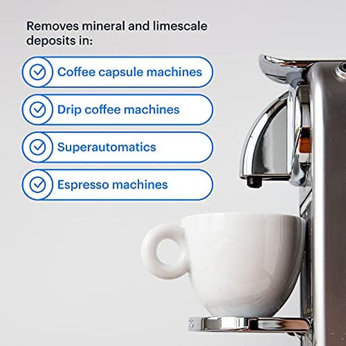Keurig Compatible Descaling Solution & Keurig Cleaner (2 Uses) Works w/ Keurig Filter, Nespresso Descaling Kit, Breville, Coffee Pot Cleaner & Espresso Machines, Keurig Descaler / Keurig Accessories