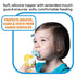 Buon Bambini Soft Sip Baby Food Pouch Toppers with Travel Case, 100% Silicone, Aqua/Blue, 2-Pack
