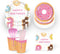 Anor Wishlife Donut Party Supplies,Donut Grow Up Party SuppliesServes 16Includes Donut Paper Plates,Cups,Napkins and Straw for Donut Party, Donut Grow Up Party, Hawaiian Party,1st Birthday,Baby Shower,Picnic,Thanksgiving,Christmas and Happy New Year(113Pc