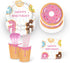 Anor Wishlife Donut Party Supplies,Donut Grow Up Party SuppliesServes 16Includes Donut Paper Plates,Cups,Napkins and Straw for Donut Party, Donut Grow Up Party, Hawaiian Party,1st Birthday,Baby Shower,Picnic,Thanksgiving,Christmas and Happy New Year(113Pc