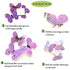 48pcs Purple Butterflies Wall Decoration, 3D Butterflies Wall Stickers for Girl Bedroom, Removable Butterflies Decor
