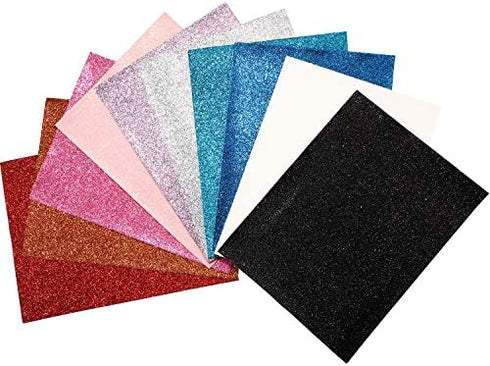 20 Pieces Faux Leather Fabric Sheet Set Plaid Faux Leather Sheets Shiny Glitter Faux Leather Sheets Leopard Faux Leather Sheets for DIY Crafts Sewing Making Earrings Hair Bows Clips