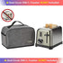 HOMEST Toaster Dust Cover with Pockets Compatible with Cuisinart 2 Slice Toaster, Can Hold Jam Spreader Knife & Toaster Tongs, Dust and Fingerprint Protection, Grey