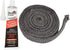 Stanbroil Graphite Impregnated Fiberglass Flat Rope Seal and High Temperature Cement Gasket Kit Replacement for Wood Stoves - 5/8" x 1/8" x 84"