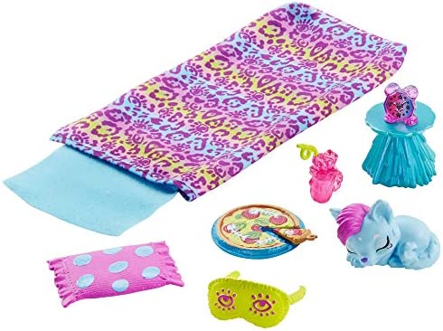 Cave Club Stellar Sleepover Adventure Playset with Tella Doll (8 – 10-inch, Blue Hair), Prehistoric Pet and Accessories, Gift for 4 Year Olds and Up