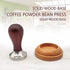Boicafe 51mm Coffee Tamper with Stainless Steel Base and Solid Wood Handle with Wooden Mat (51mm)