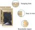 100Pcs Clear Brown Kraft Paper Plastic for Zip Reclosable Bag Lock Flat Heat Sealable Smell Proof Packaging Bags Zipper Lock Coffee Plastic Bags (10x18cm (3.9x7.1 inch))