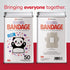 BioSwiss Kids Bandages | 50pcs Sterile Unique Shaped Bandages Colorful Funny Cute Toddler Girls & Boys, Adults First Aid, Protect Scrapes and Cuts | Wellness for Everyone | Reusable Tin (Panda)