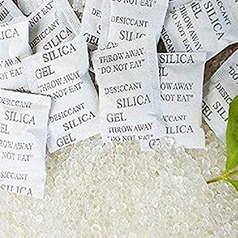 USPak 5 Gram Pack of 50 Silica Gel Desiccant Packets Drying Agent Moisture Absorber Dehumidifiers (Ship from USA)