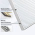 Homso 12x16 Poster Frame in Silver with Thin Aluminum Metal edge and Clear Acrylic for Wall Mounting Horizontally and Vertically