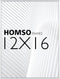 Homso 12x16 Poster Frame in Silver with Thin Aluminum Metal edge and Clear Acrylic for Wall Mounting Horizontally and Vertically