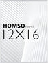 Homso 12x16 Poster Frame in Silver with Thin Aluminum Metal edge and Clear Acrylic for Wall Mounting Horizontally and Vertically