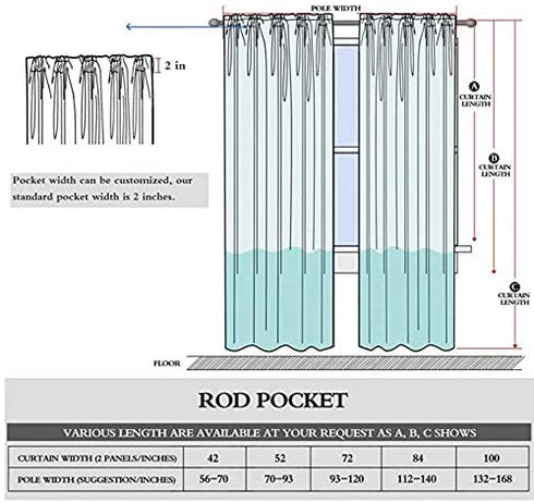 Dreaming Casa Solid Sheer Curtains Draperies White Rod Pocket 2 Panels 52" W x 96" L