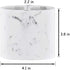 Bathroom Toothbrush Holder with Marble Pattern in Ink WhitePencil Holder Multifunctional Use,Pen Holder Make of Resin.for Bathroom Countertop and Desk.