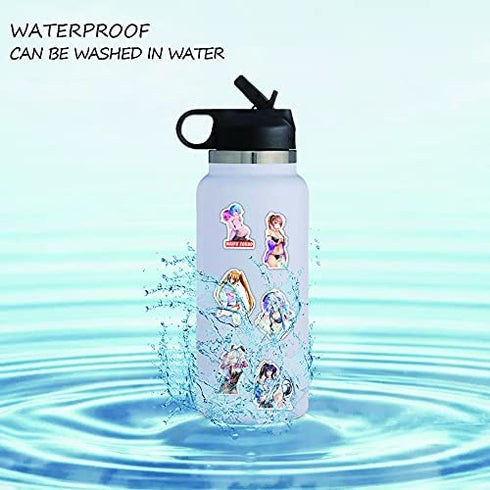 Anime Girl Stickers Pack 200 Pcs Anime Stickes,Waifu Anime Sexy Girl Stickes for Water Bottle Laptop Travel Case Skateboard Luggage Anime Car Decals