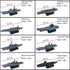 8 Sets 3D-Puzzle Model Battleship Aircraft Carrier Toy Submarine, Plastic Model Warships Ship Kits, Navy Ship Battleship Models for Collection by Kvvdi