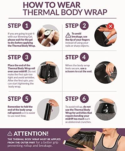 CURVEEZ Contouring Osmotic Plastic Body Wrap - Workout & Sweat Enhancer Stomach Wrap