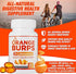 Orange Burps D-Limonene Softgels | Orange Peel Extract for Digestive Health | Non-Harmful Solution for Acid Reflux & Heartburn | Easy-to-swallow & each Bottle Contains 500mg, 40 Capsules | Gluten-Free