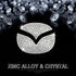 1797 for Mazda Accessories Bling Steering Wheel Emblem Logo Covers 3 6 CX5 MX-5 Miata CX9 CX7 2 CX3 Car Interior Sticker Decal for Women Crystal Silver Pack of 2