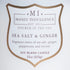 Manly Indulgence Sea Salt & Ginger Scented Jar Candle, Signature Collection, Soy Wax Blend, Wooden Wick, 15oz, White