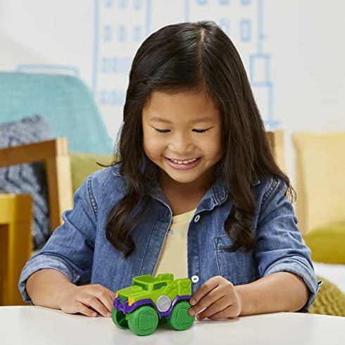 Hasbro Marvel Spidey and His Amazing Friends Hulk Action Figure and Smash Truck Vehicle, Pre-School Toy for Children Aged 3 and Up, Multicolor (F3989)