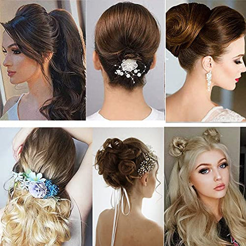 Laicky Bobby Pins, 200Count Blonde Hair Pins Hairpins with Box for Women Lady Girls Kids Hair Pin Invisible Wave Hairgrip Barrette Hairclip Bulk Hair Accessories (Blonde,2.2 Inch)