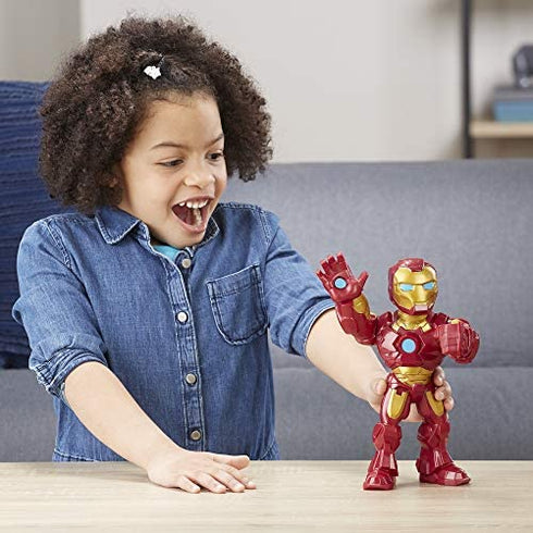 Playskool Heroes Marvel Super Hero Adventures Mega Mighties Iron Man Collectible 10-Inch Action Figure, Toys for Kids Ages 3 and Up , Brown