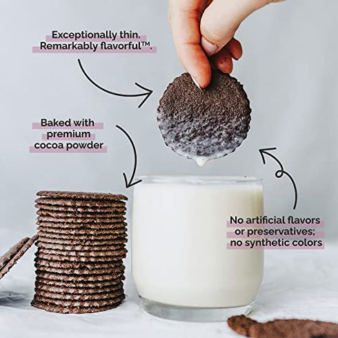Dewey's Bakery Brownie Crips Cookie Thins | Baked in Small Batches | Real, Simple Ingredients | Time-Honored Southern Bakery Recipe | 9 oz