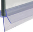 Cozylkx Frameless Shower Door Bottom Seal with Drip Rail 3/8" Thick Glass 27.5" Long Sweep - Glass Door Seal Strip Stop Shower Leaks