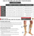 Truform 30-40 mmHg Compression Stockings for Men and Women, Knee High Length, Open Toe, Black, Medium