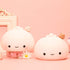 Silica Gel Pat Night Light LED Steamed Bun Creative Bedside for Kid with Sleeping Lamp Bedroom Desk Decor Reading Lamp