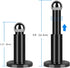 Hommyzone Adjustable Height Magnetic Door Stopper,Magnetic Door Stop, 304 Stainless Steel Door Holder with Wall&Floor Mounted€¦?Black)
