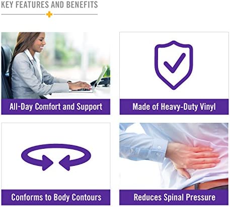 DMI Inflatable Ring Donut Seat Cushion Pillow FOR Hemorrhoid, Pregnancy, and Tailbone Pain, 16 Inches, Blue