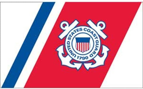 EagleEmblems F1326 United States Coast Guard 1790 Flag, 3' x 5'