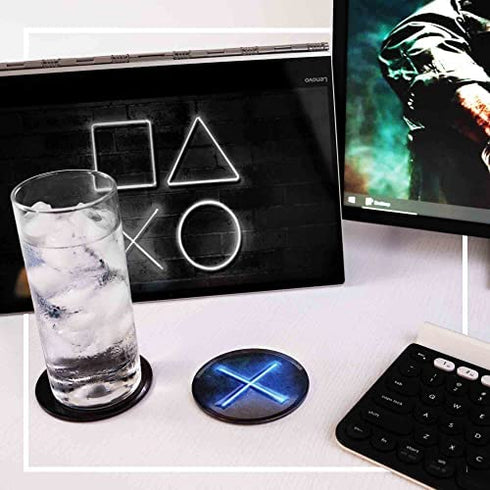Jumant Gaming Coasters Set - Man Cave Decor - Video Game Room Decor - Gamer Room Decor - Gaming Room Decor - Gamer Gifts - Gaming Decor - Cool Coasters