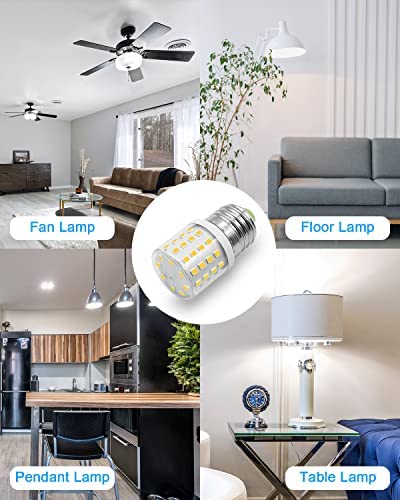 ZHENMING LED Refrigerator Light Bulb 4W Replacement AC100-265V 3.5W Refrigerator Bulb, E26 Medium Base Compact Bright Corn Lamp for Fridge Freezer Appliance Lighting, A15 Daylight White 5000K, 1 Pack