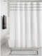 iDesign 74638 Tassel Fabric Shower Curtain for Master, Guest, Kids', College Dorm Bathroom, 72" x 72"
