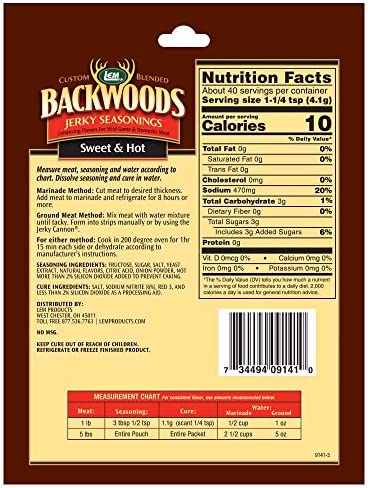 LEM Products 9141 Backwoods Sweet & Hot Jerky Seasoning (5 Lb)