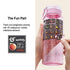 BellyBottle Pregnancy Water Bottle Intake Tracker with Weekly Milestone Stickers (BPA-Free) Pregnancy Must Haves Gifts for First Time Moms Essentials - Pink